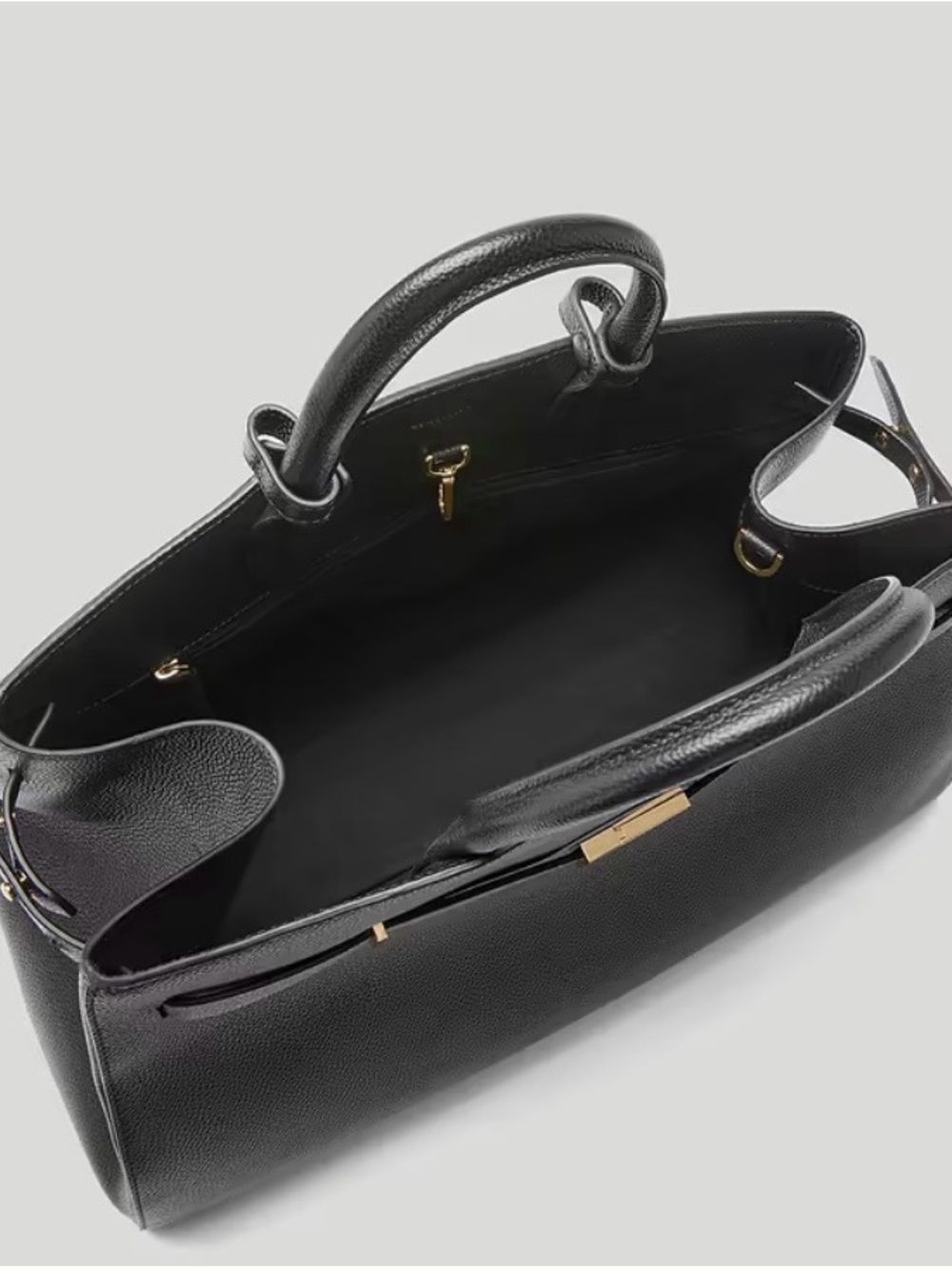 DeMellier Hudson Tote in Black with Gold Hardwear - Picture 2 of 3